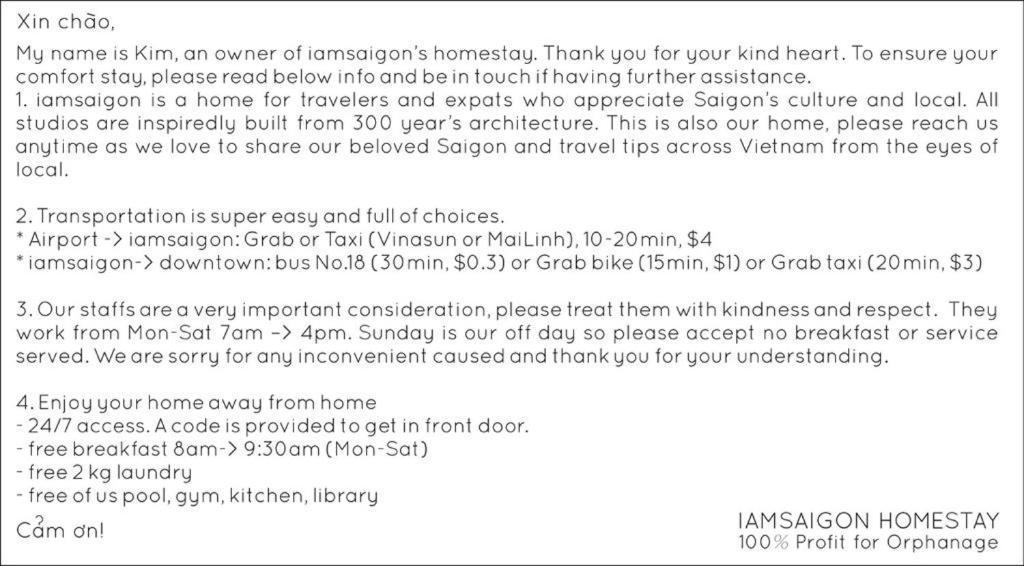 Iam Saigon Homestay Thành Pho Ho Chí Minh Esterno foto